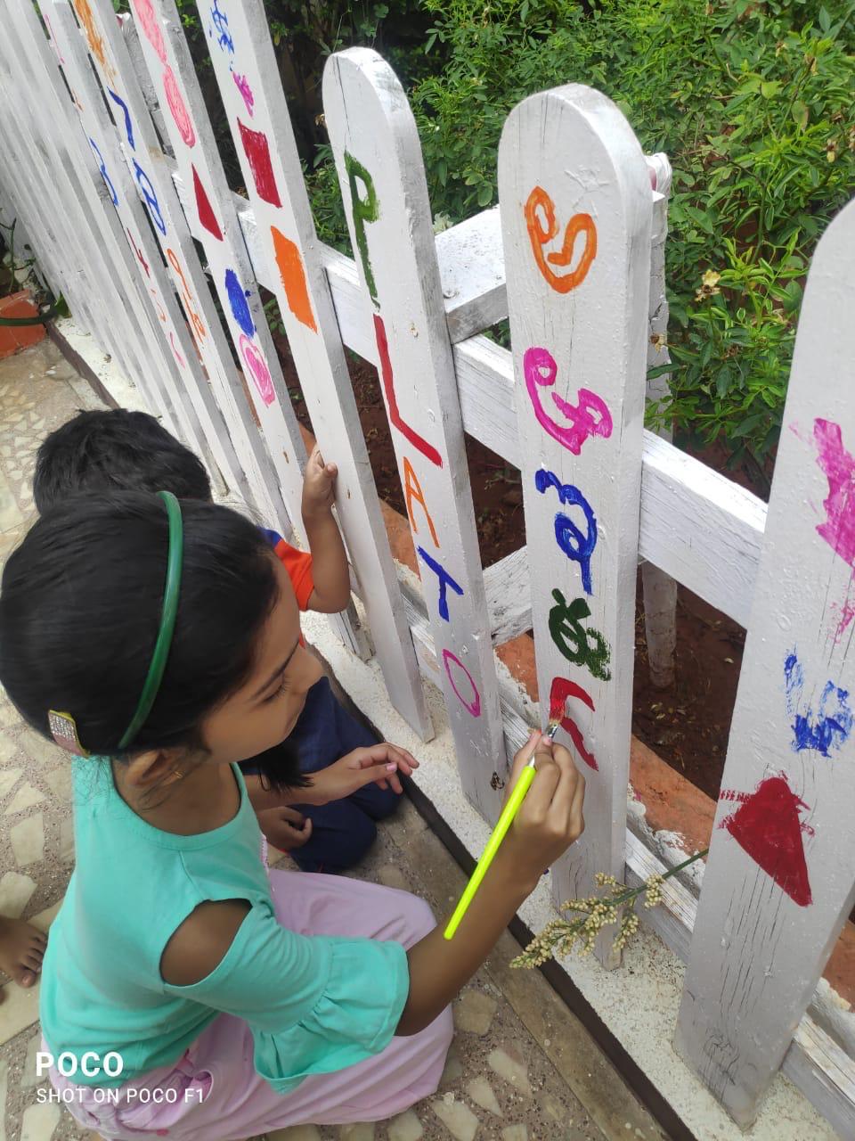 Outdoor learning zones, jungle gym, and augmented reality-equipped classrooms